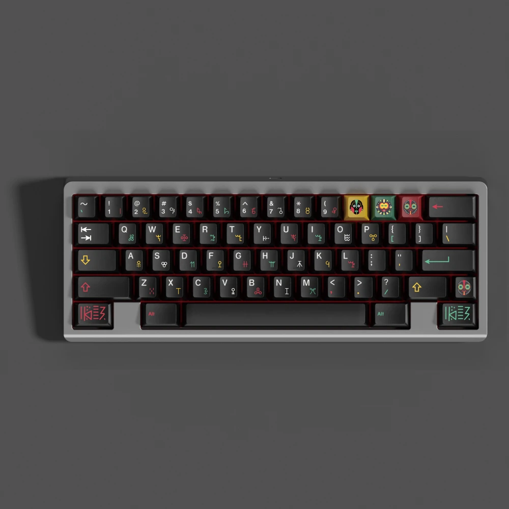 PBT GMK Tribal Keycaps Cherry Profile Dye Sublimation GMK Clone Keycap For MX Mechanical Keyboard Split Spacebar 2.25u 2.75u ISO