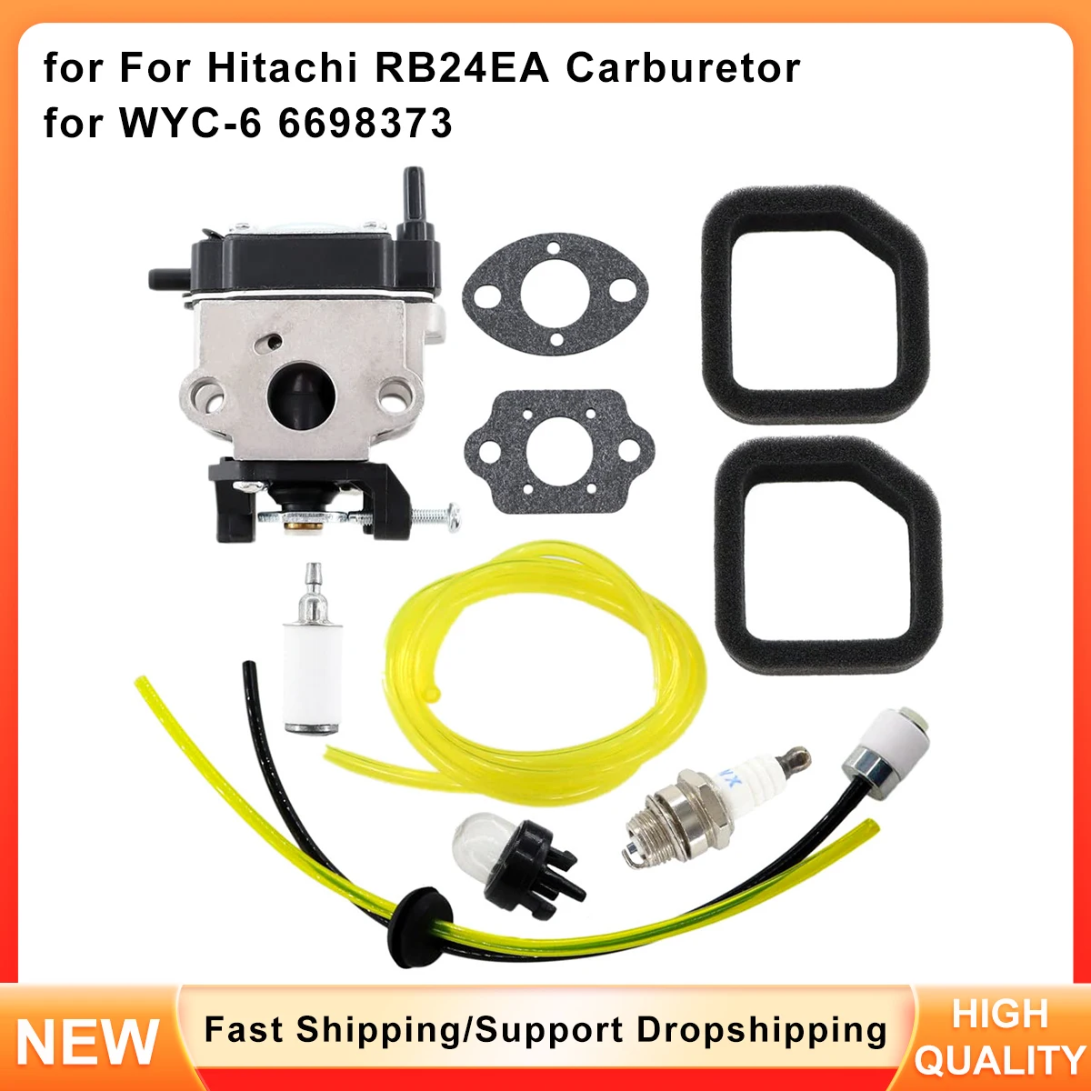 

Carburetor Set for Hitachi RB24EA 23.9cc Leaf Blower - Replaces WYC-6 (Part # 6698373)