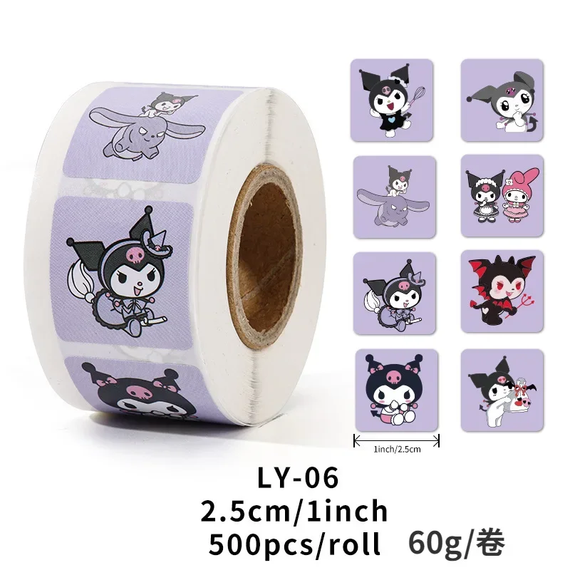 500pcs/roll Disney Stitch Sealing Stickers Cute Cartoon Anime Lilo & Stitch Stickers Round Diy Decor Album Diary Label