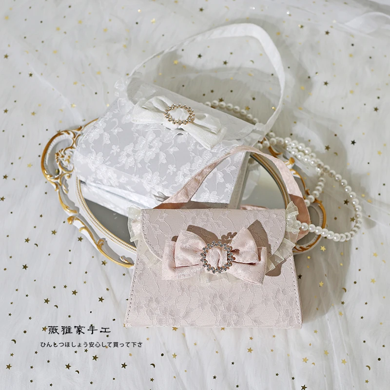 Girl All-Match Retro French Lolita Bag New Fashionable Texture High-Grade Messenger Bag for Women Fashion Cosmetic Bags