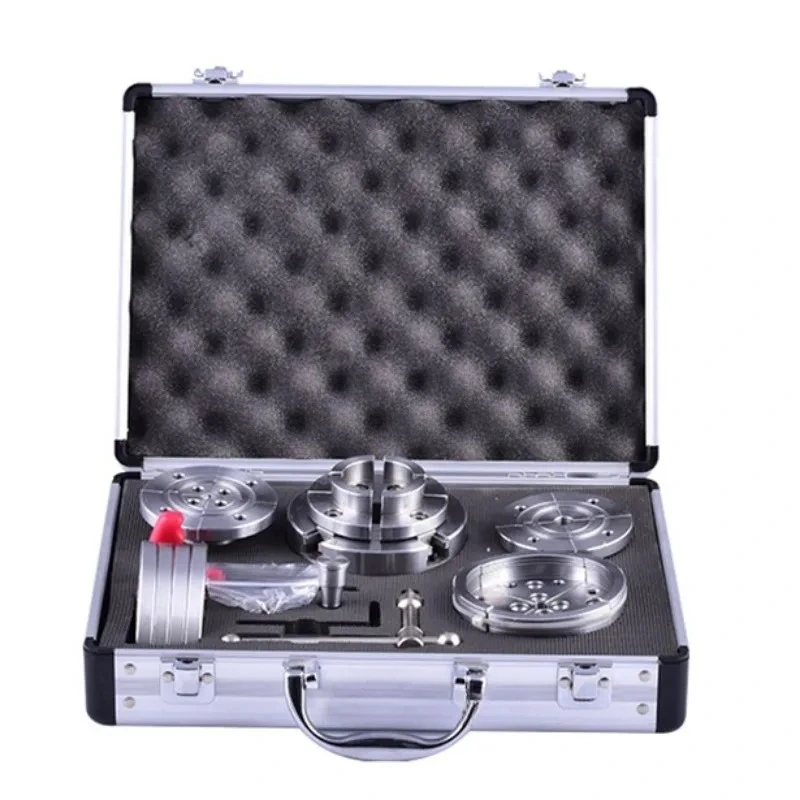 96Mm Woodworking Lathe Chuck 4-jaw Linkage Self-centering Chuck, Wooden Spinning Bowl Clamping Tooling, Two Threaded Interfaces