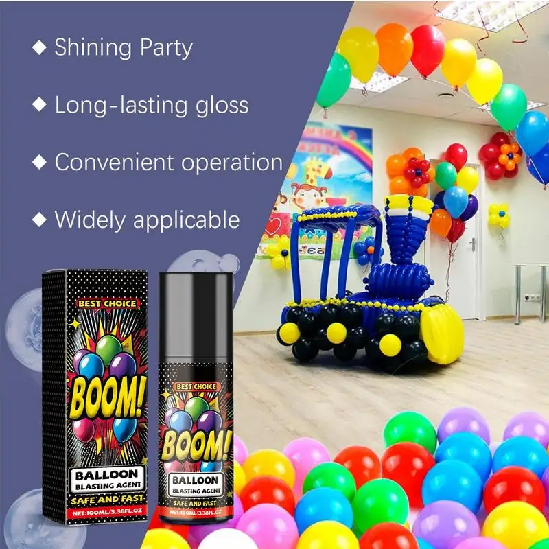 High Shine Balloon Spray Anti-Fading Balloon High Gloss Agent Balloon Glitter Atmosphere Spray Enhance Gloss For Happy Birthday