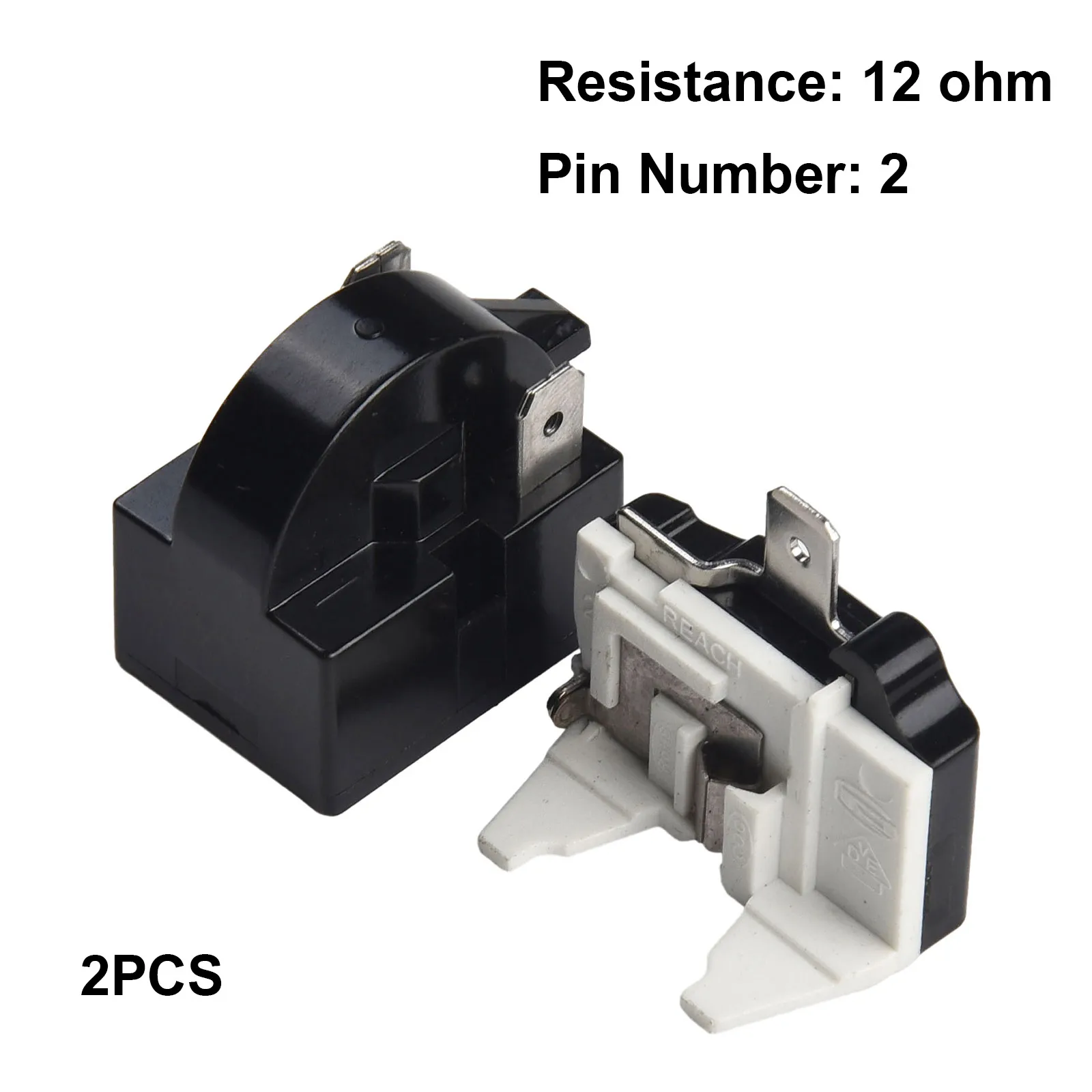 PTC Start Relay with Thermal Overload Protector for Small Refrigeration Units Including Fridges and Portable Coolers