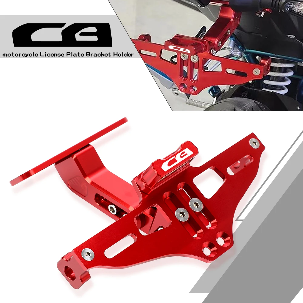 For Honda CB CB125F CB190R CB250R CB400F CB500 CB599 CB600F Motorcycle Bracket Frame LED Light Tail Tidy License Plate Holder