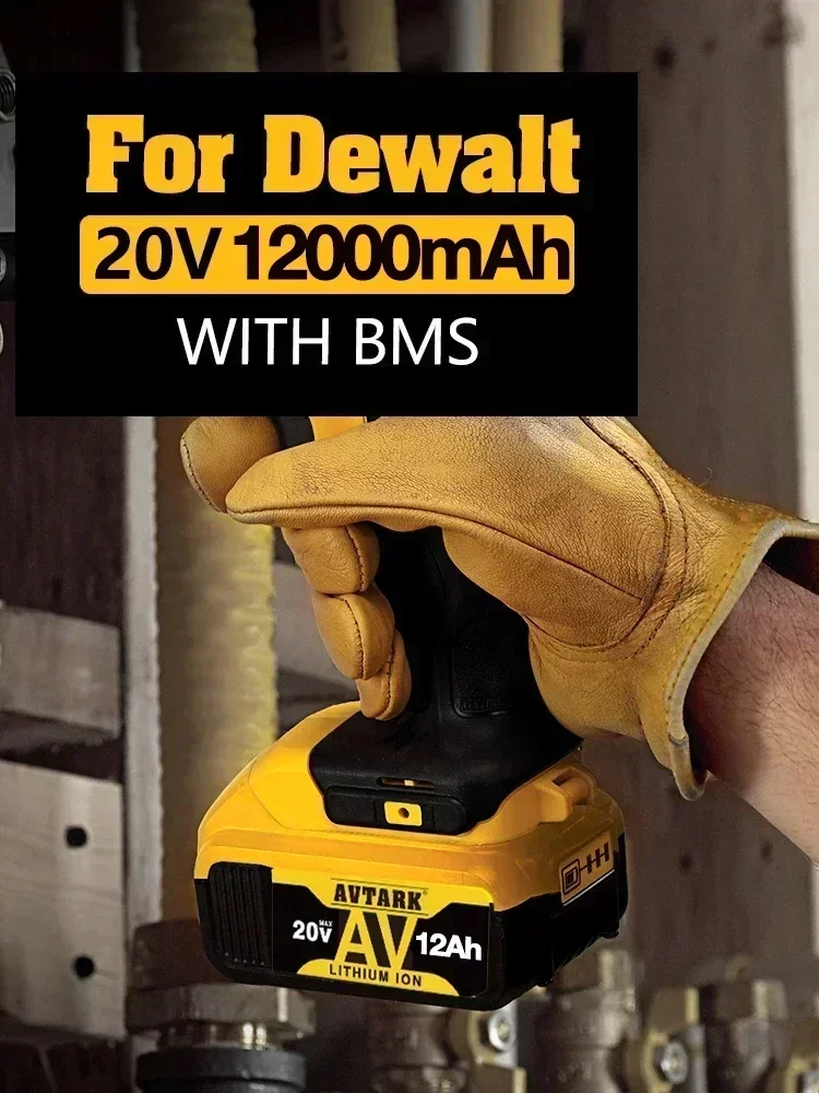 Batería de iones de litio de repuesto para herramientas eléctricas DeWalt, 18V/20 voltios máx. 6.0Ah, 8.0Ah, DCB200, DCB205, DCB201, DCB203, nueva actualización