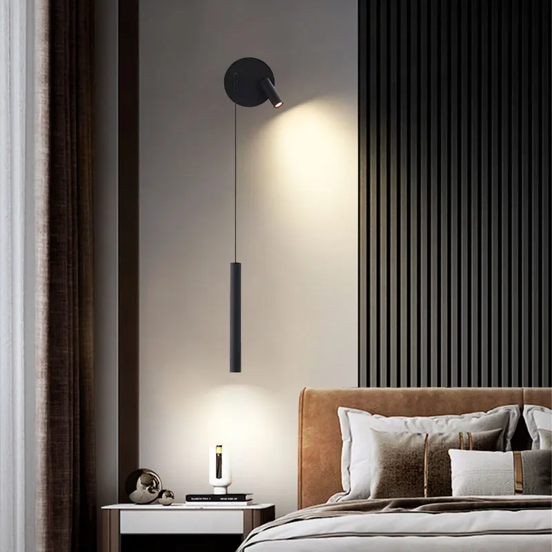 

Modern LED Wall Lamps with 350° Rotatable Spotlight for TV Background Hardwired Wall Mounted LED Wall Lights for Corridor Stairs