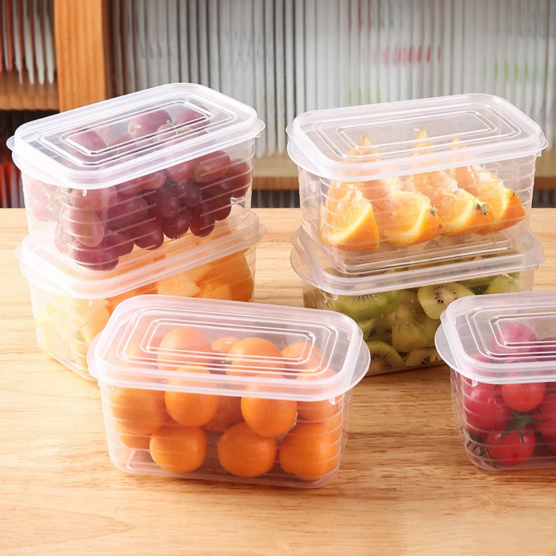 Refrigerator Food Storage Box Mini Portable Kitchen Meat Sealed Fresh-keeping Box Fridge Kitchen Organizer Containers