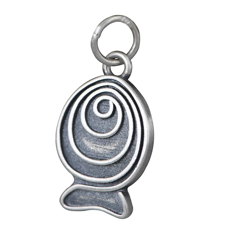 

Thai Silver Little Charm Circle Fish Pendants for Women 925 Sterling Silver Fatty Fish Necklaces NO Chain Animals Gift Jewelry