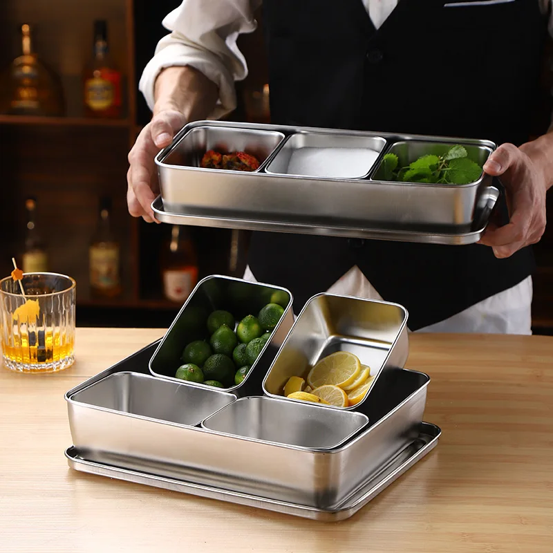 

Stainl Steel Seasoning Box Fruit Preservation Cover Bar Counter Tea Milk Tea op Seasoning Box Dry Fruit Box Small Sna ...