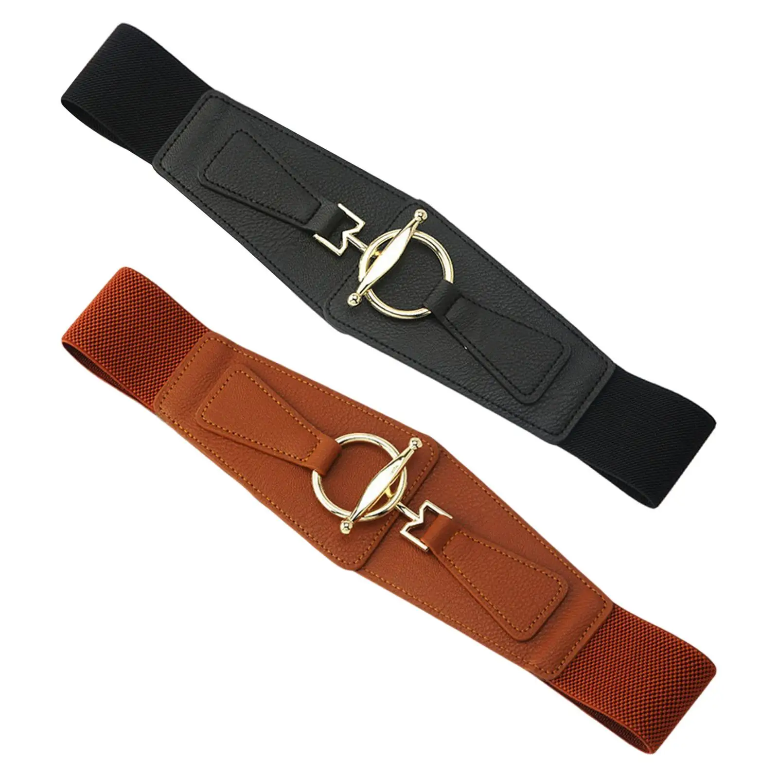 

Women Belt Fashion Waist Belt for Dresses Decorative Stretch Buckle Belt Ladies Girls