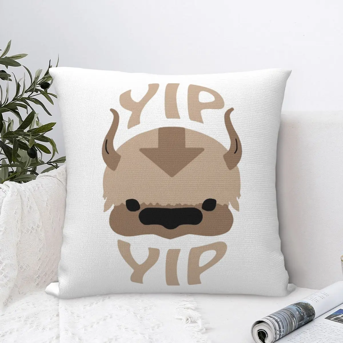 The Last Airbender Anime Pillow Case Yip Yip Appa Cushion Covers Creative Zipper Decor Pillowcase for Seat 45*45cm