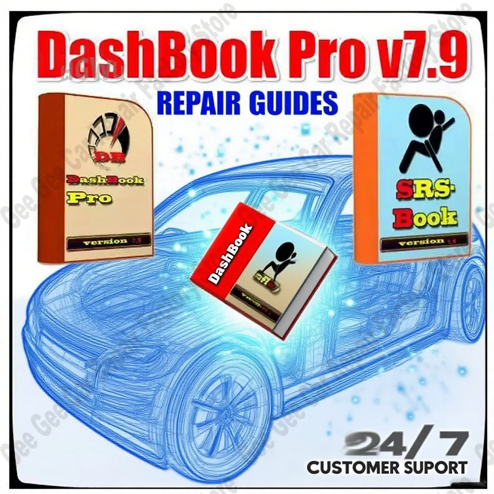

Newest Car Maintenance Tools DASHBook v7.9 + SRSBOOK v1.4 obd2 scanner Full with Keygen Removal Disassembly for great beginner