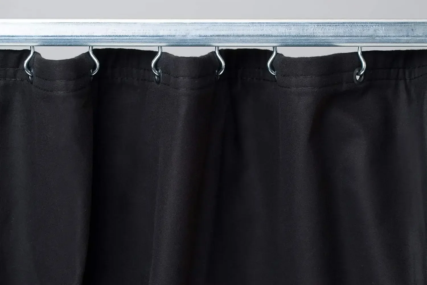 

Black Golf Simulator Curtain Cotton Blackout Panel Grommets Bottom Pocket Theaters Stages Indoor Golf Systems 10x12 Ft