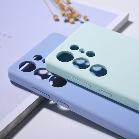 Оригинальный чехол для Samsung S25 Ultra Liquid Silicone Soft Case, полная защитная задняя крышка для телефона Galaxy S25Plus S25 + 5G
