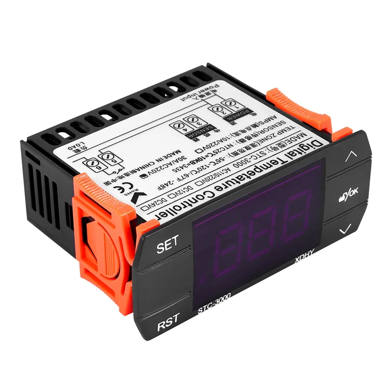 A23F-STC-3000 110V-220V 30A Press Digital Temperature Controller Thermostat With Sensor Controlling Tool