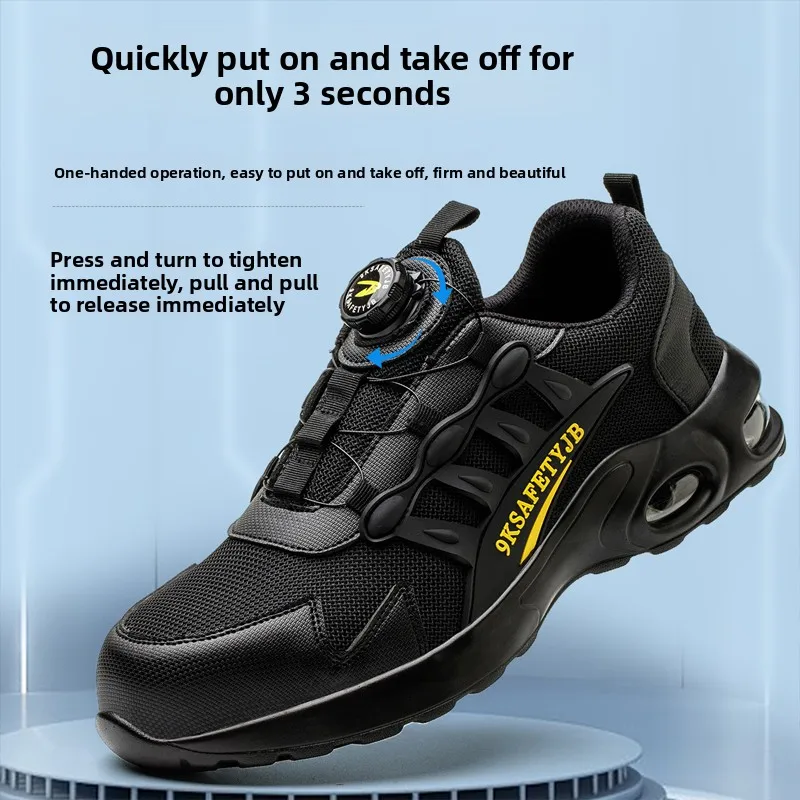 أحذية أمان رجالية الصلب تو أحذية رجالية مكافحة سحق مكافحة ثقب العمل التمهيد أحذية العمل أحذية مقاومة للانزلاق تنفس