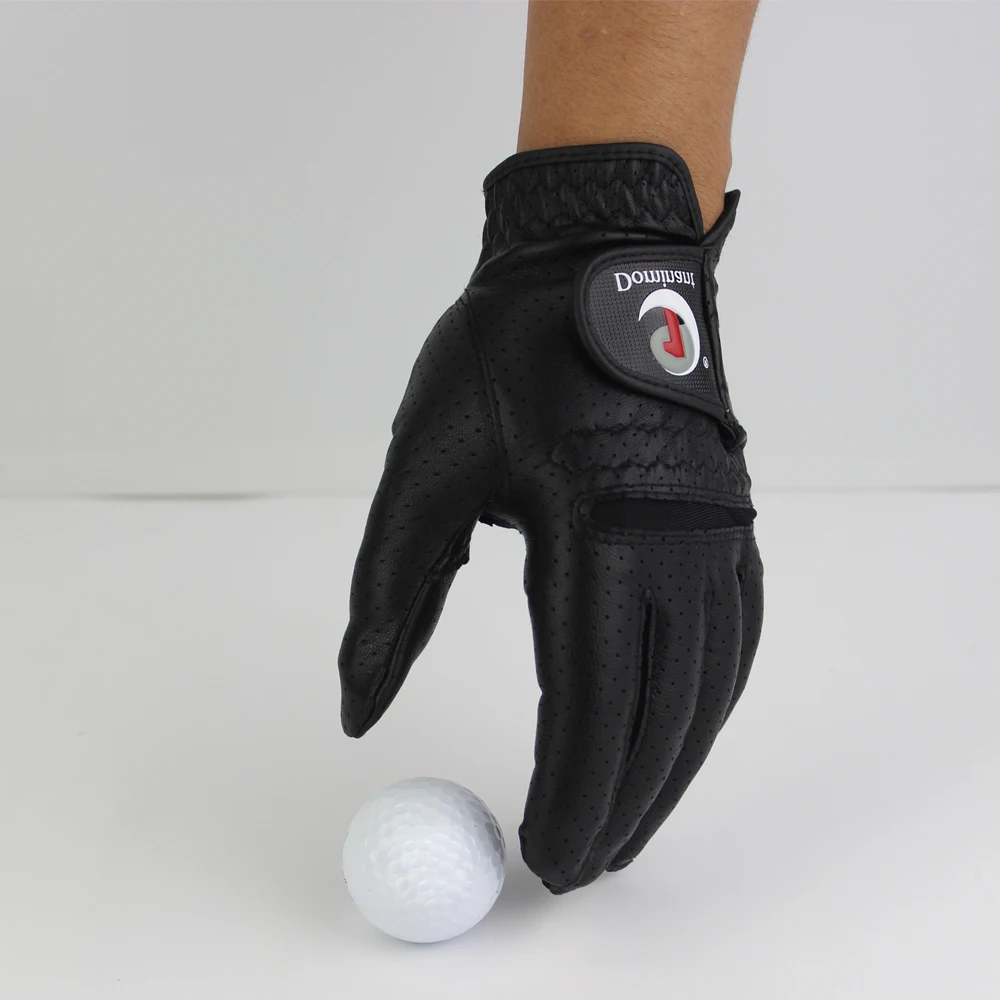 1Pcs Men\'s Golf Gloves Leather Cool Comfortable Golf Gloves Breathable Non-slip Wear-resistant Sunscreen Fit Left Hand