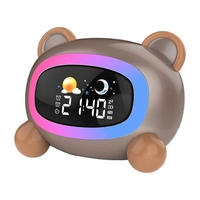 Kids Alarm Clock,Cute Cat Alarm Clock With Night Lights,Children's Sleep Trainer,Light Clock For Boys Girls Gifts