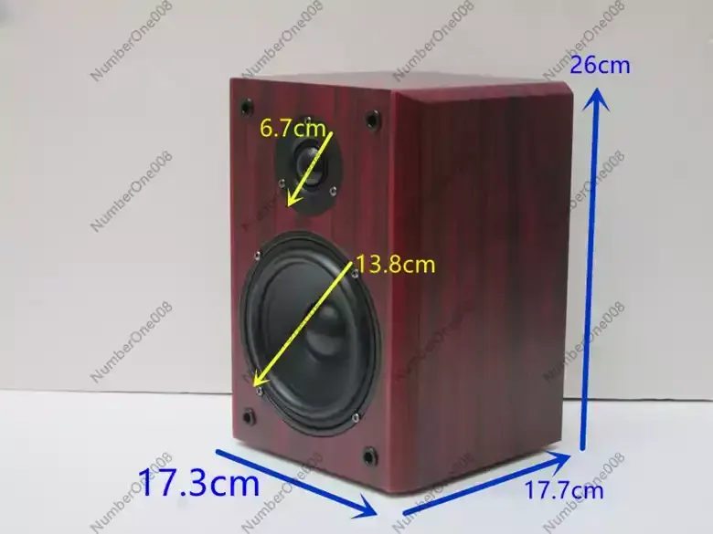 5.25 Inch Passive Desktop Monitor Bookshelf Wall Hanging Surround High Fidelity Fever Hifi Wooden Speaker