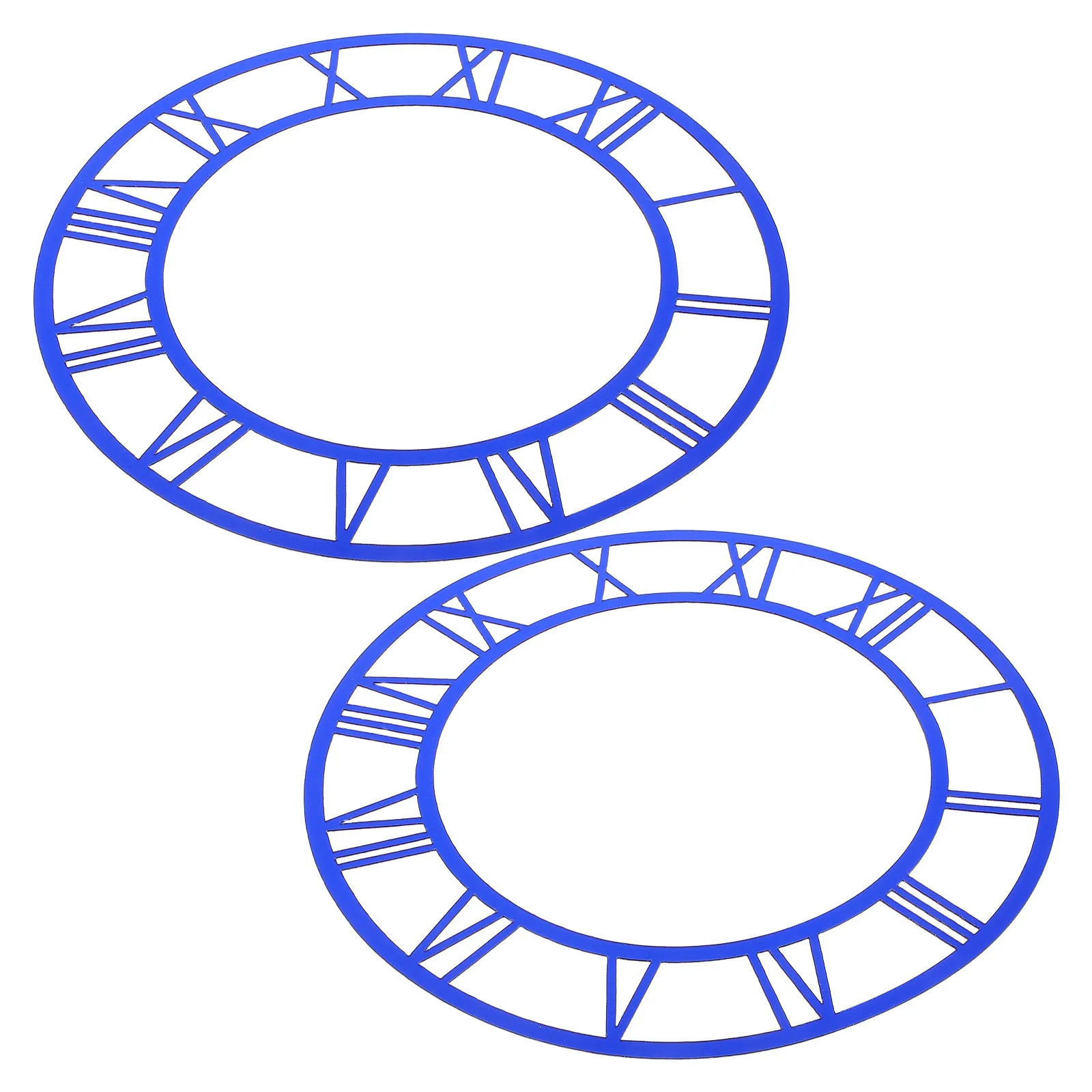 

2Pcs 25cm Roman Numeral Acrylic Mirror Wall Clock Stickers Modern Decor DIY 3D Large Wall Decal Living Room Office