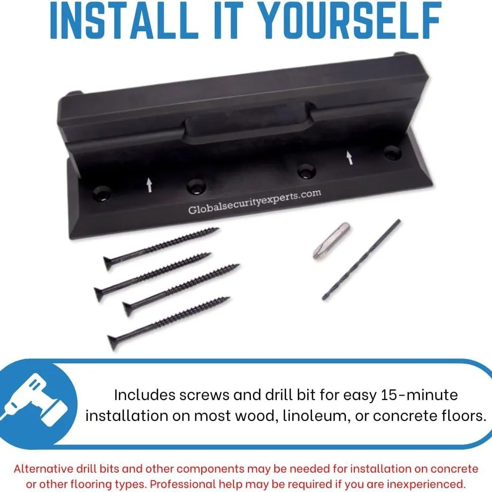 OnGUARD Security Door Brace | French Door Brace Jammer Barri