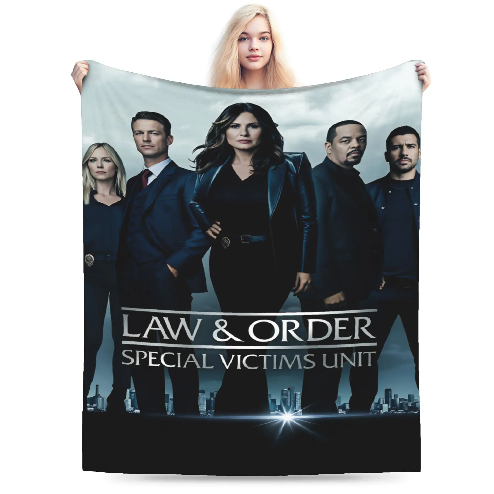 Ordre de l'ordre de l'ordre de l'ordre de la loi SVU couverture de flanelle garçon fille chaud confortable literie jette hiver salon couvre-lit canapé-lit