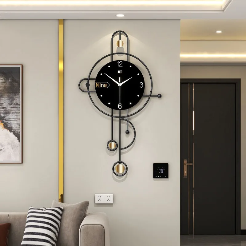 Modern wall clock luxury Decorative wall Watch Silent aesthetic mural clocks minimalist elegant living room watches Home decor
