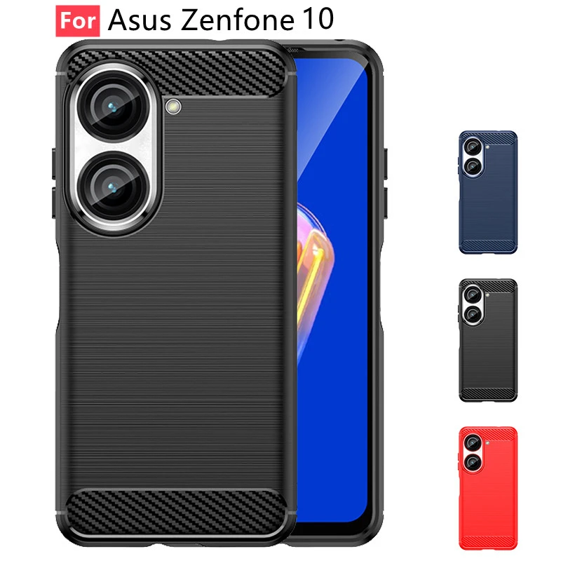 For Asus Zenfone 10 Case Cover For Asus Zenfone 10 Cover Bumper Shockproof TPU Carbon Fiber Case Asus Zenfone 10 10Z 9 9Z Fundas