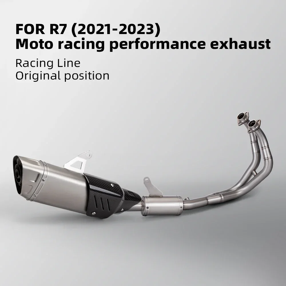 Muffler for motorcycle, racing performance, wireless, Original，fit for the YZF-R7，complete exhaust system