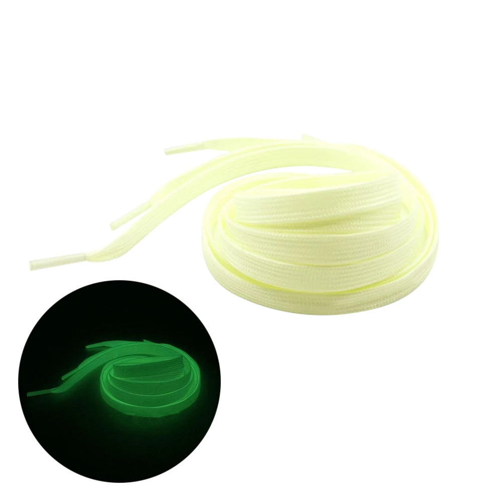 

2 Pieces Luminous Shoelaces Glow Shoe Laces Plastic Tip Easy Insert Sneakers Accessories Fluorescent Fiber
