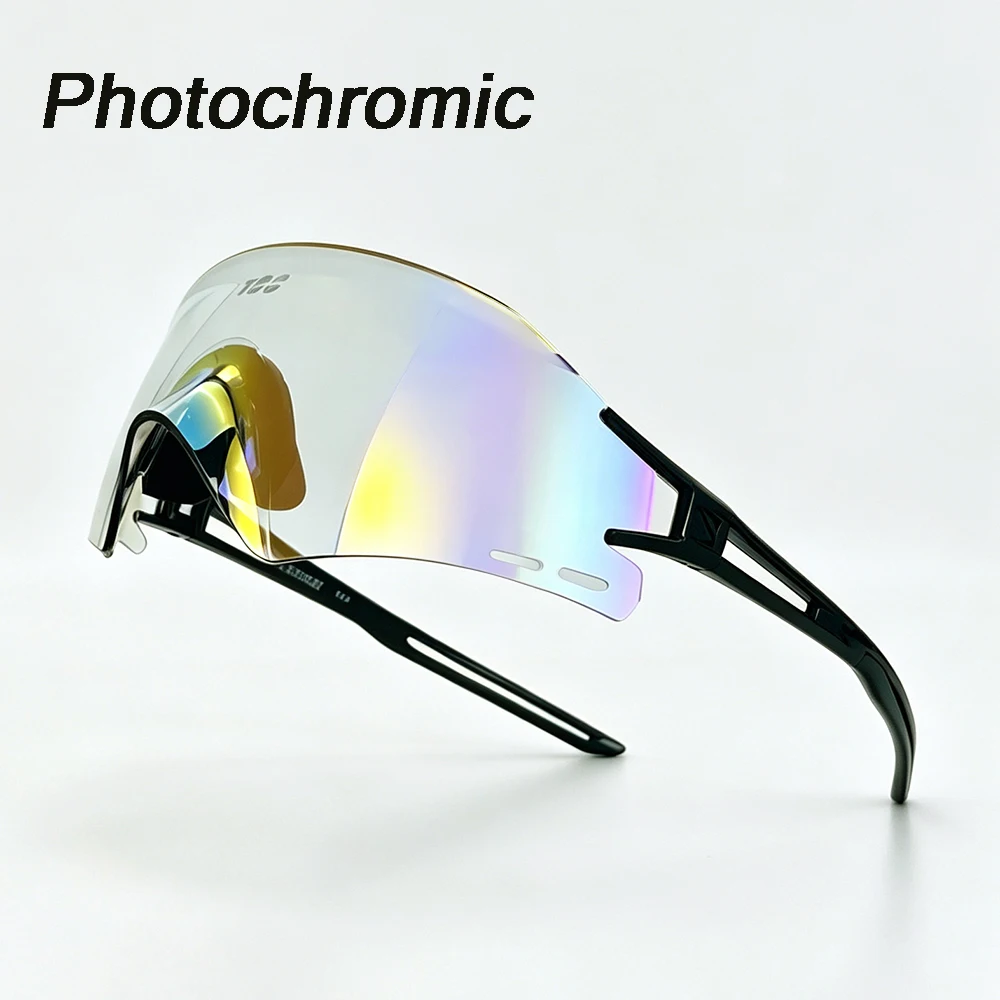 Photochromic Cycling Sunglasses TR-90 UV400 HD Lenses MTB Cycling Goggles For Men Outdoor Sports Windproof Women Bicycle Glasses