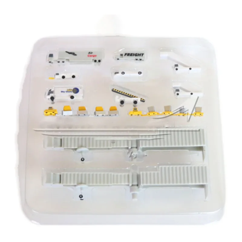 1:400 스케일 모델 항공기, 공항 지상 핸들링, 20 바퀴 달린 자동차 탑승 자동차, 다리 트럭 전송 자동차 장난감, 팬 선물