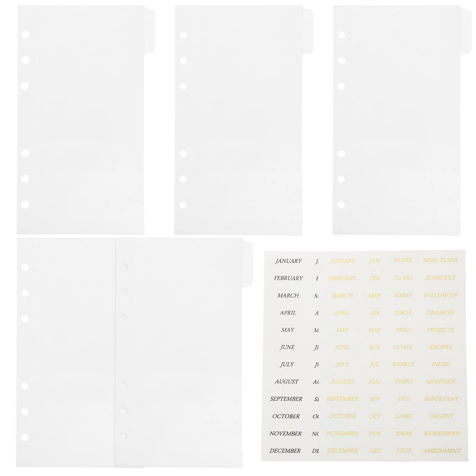 

1 Set Of Portable Budget Binder Inserts Multi-Use Reusable Loose Leaf Pockets For Budget Book Storage Receipts Business Cards