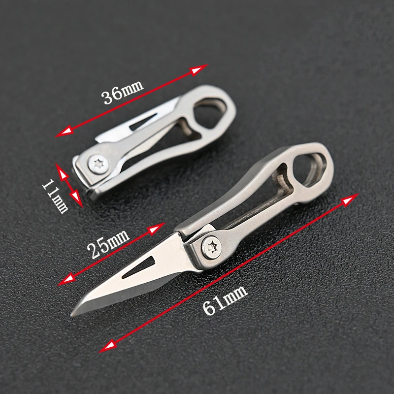 Imagem -05 - Titânio Faca Dobrável Edc Portátil Bolso Faca Utilitário Chave Karambit cs ir Auto-defesa Sobrevivência Multi-ferramenta Facas Clone Presente