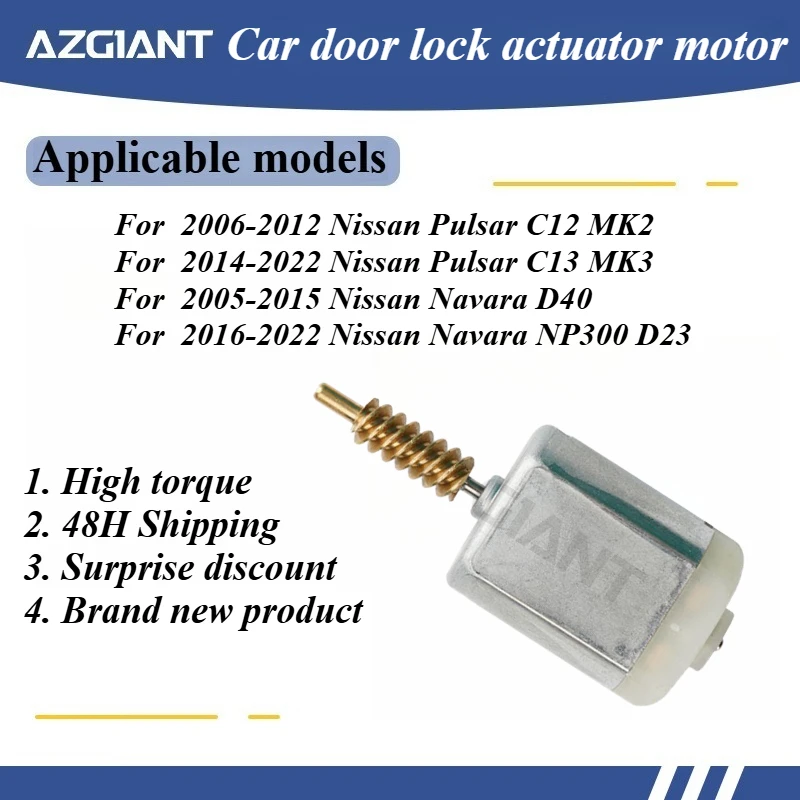 For Nissan Pulsar  Navara 2016-2022 FC-280SC-18180 Car Door Lock Actuator Core Motor Power 12V Repair High Quality Engine