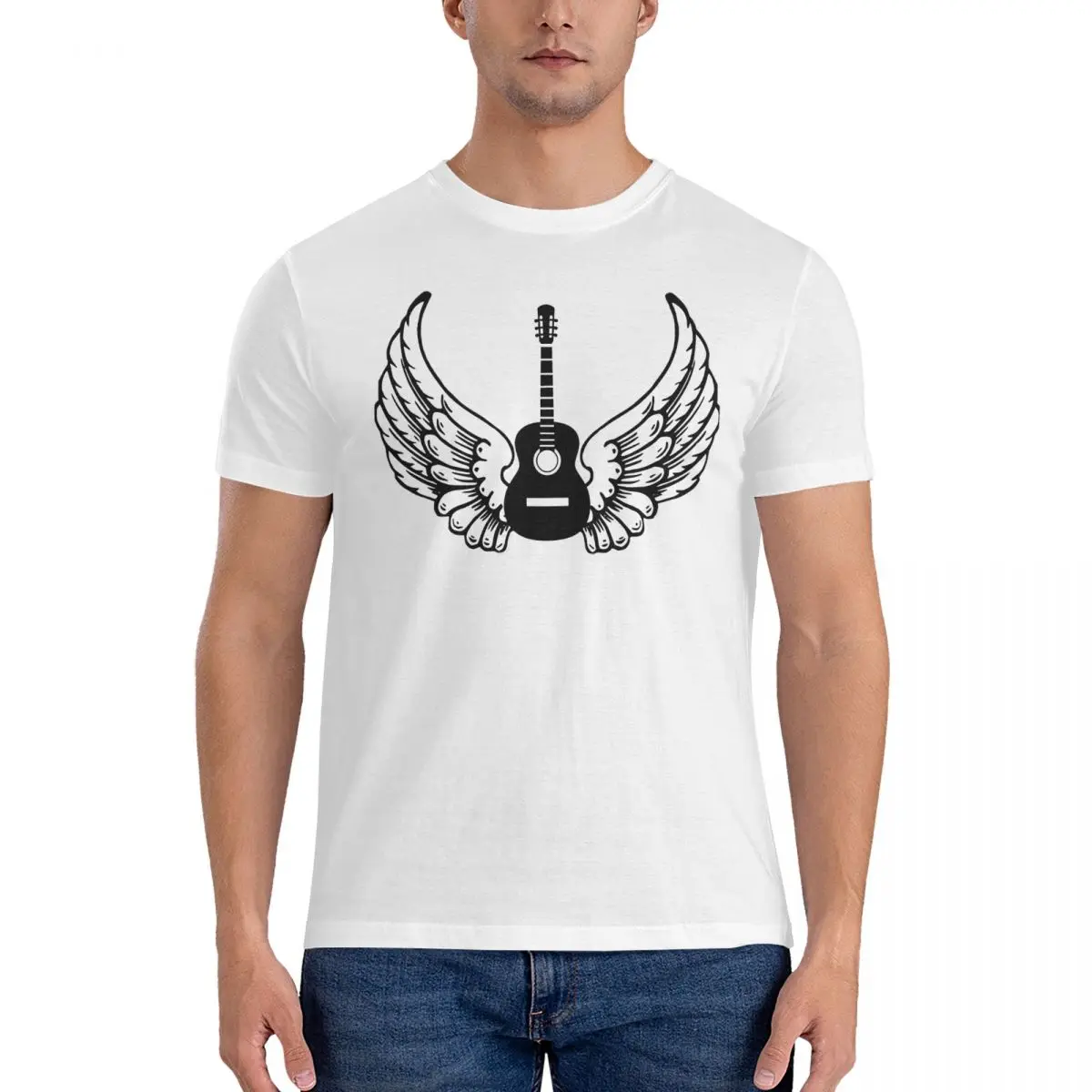 Music T-Shirt for Men K-Kurt Cool Cobain Vintage Cotton Tees Crew Neck Short Sleeve T Shirt Gift Idea Clothes