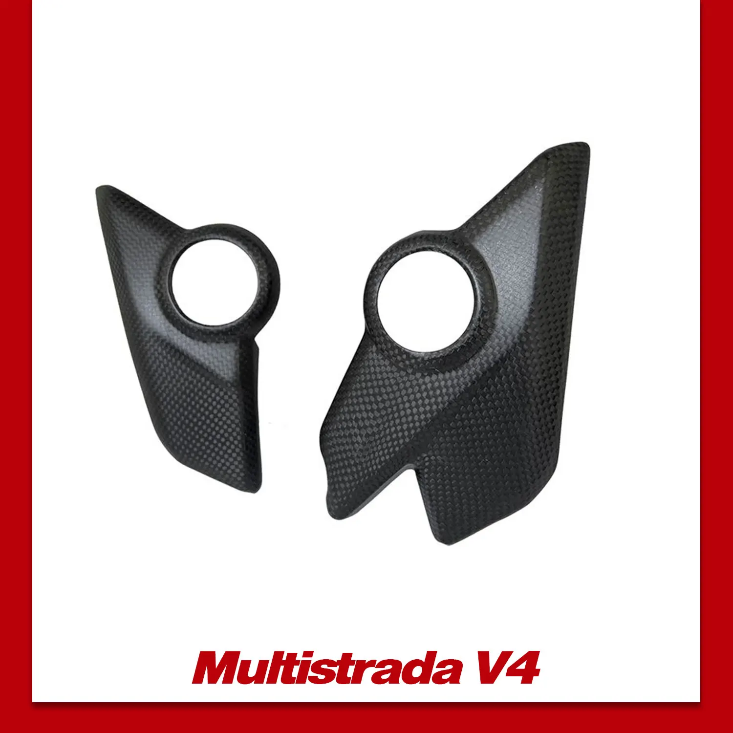 

Gokom Carbon Fiber Frame Guards LOWER FRAME CAPS For Ducati Multistrada V4 V4/Pikes Peak/Rally/S 2021 to now