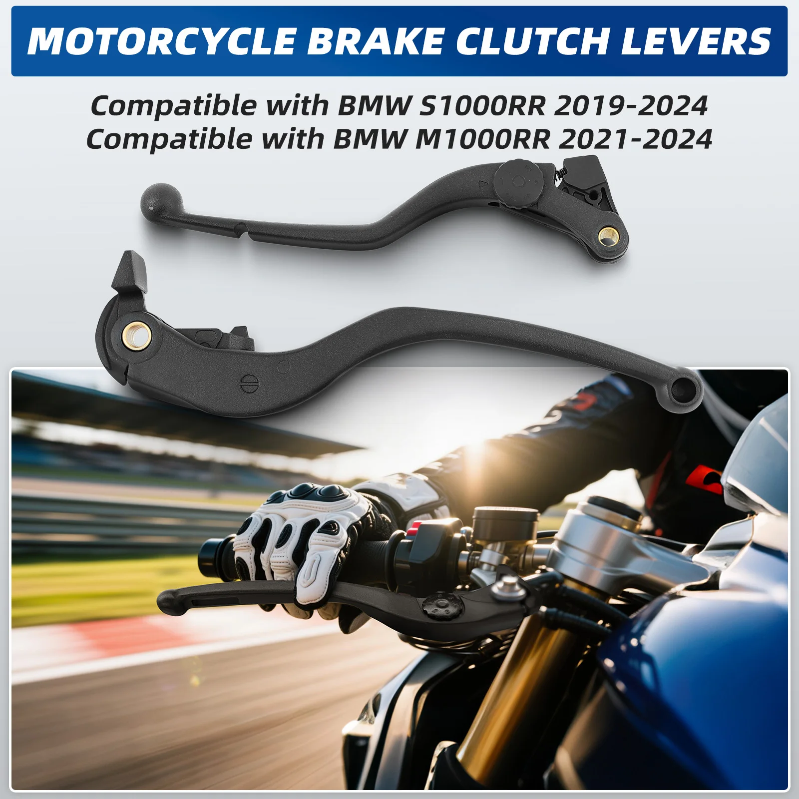 

2pcs set For BMW S1000RR 2019-2024 M1000RR 2021 2022 2023 2024 Motorcycle Brake and Clutch Lever Motorcycle Accessories