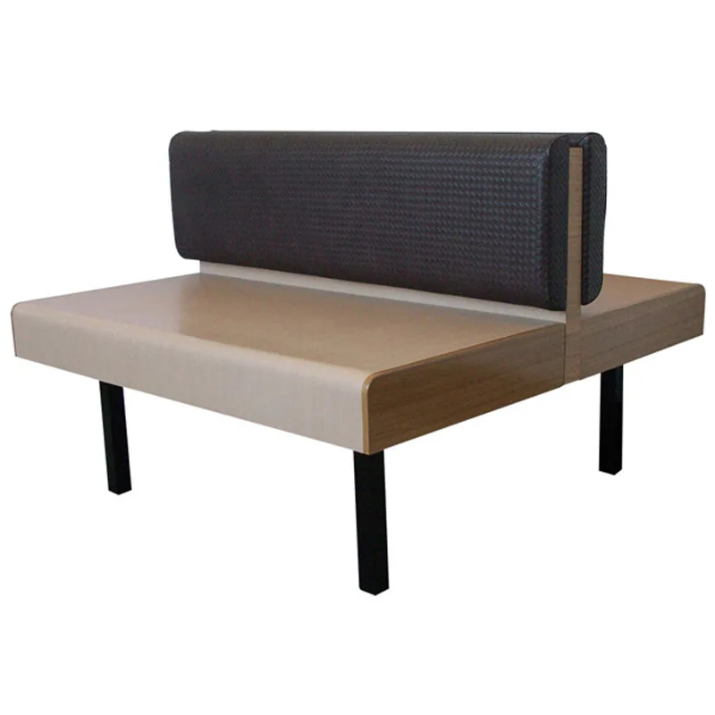 

Dining booth sofa, four-person wall bench, modern solid wood