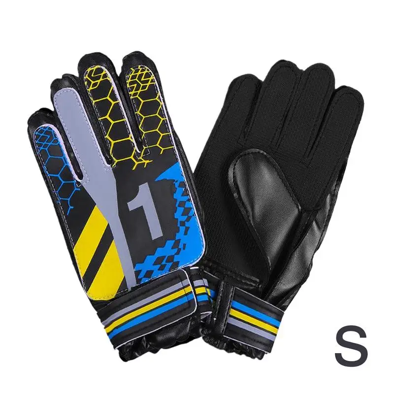 Goalie Gloves Thickened Soccer Goalkeeper Gloves Anti-Slip Grip Pads Protection Guards Gear For Outdoor Sport Goalkeeping