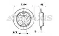 AE0790 rear brake disc for E46 325xi 2.5