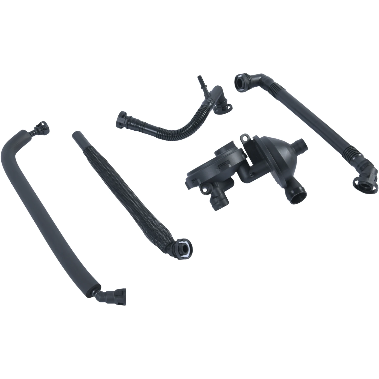 1 Set PCV Crankcase Vent Valve And Breather Hose Kit 11617501566 11617504535 11611432559 For Bmw E46 325i 330i 325xi 330xi