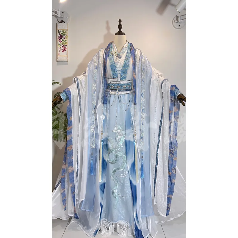 

Meteor Chasing the Moon аниме одежда Nezha Ao Bing косплей костюм MDZS Lan Wangji древний стиль платье для выступления на Хэллоуин