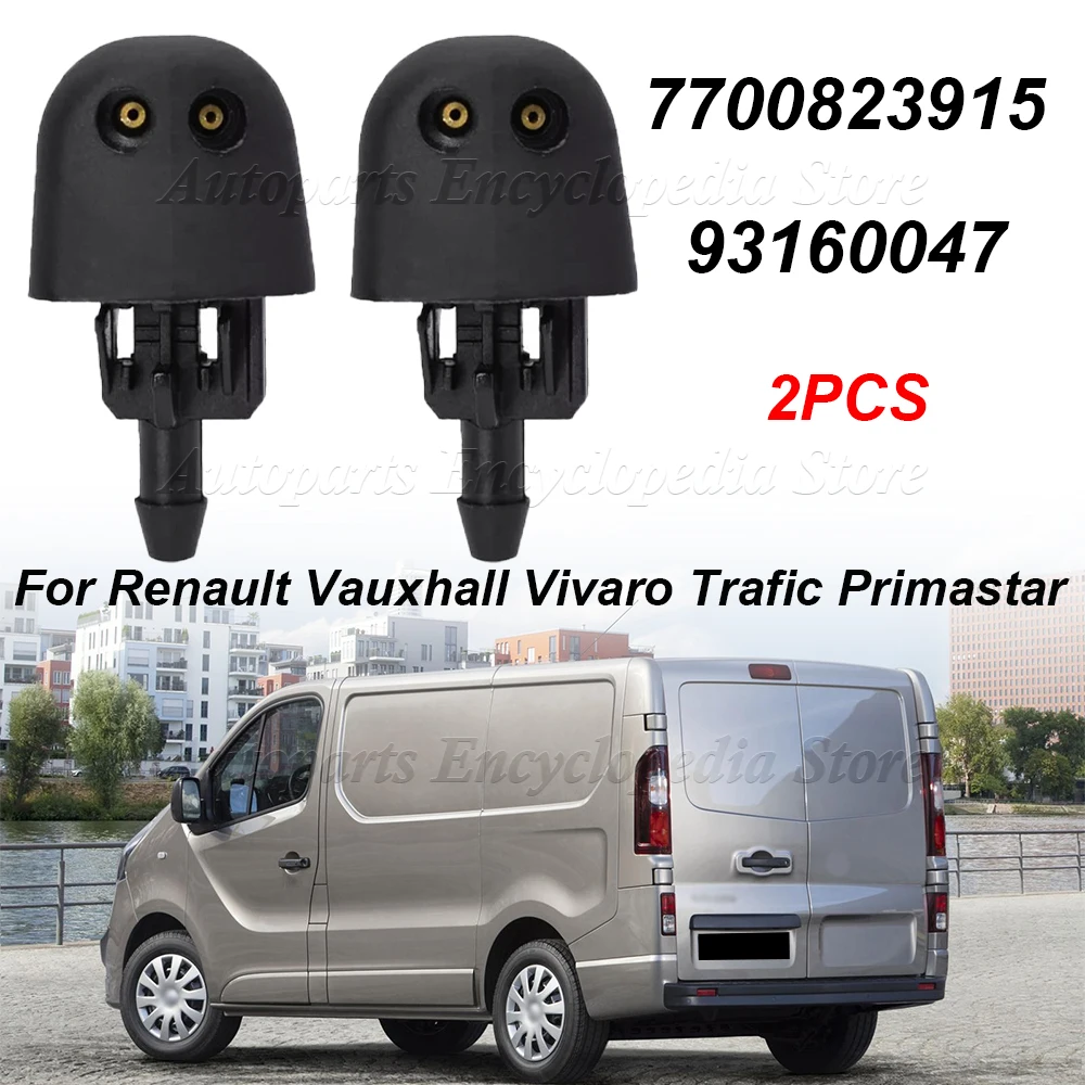

Для Renault Vauxhall Vivaro Trafic Primastar автомобильные аксессуары 7700823915 2 шт. форсунки омывателя ветрового стекла автомобиля передние форсунки 93160047