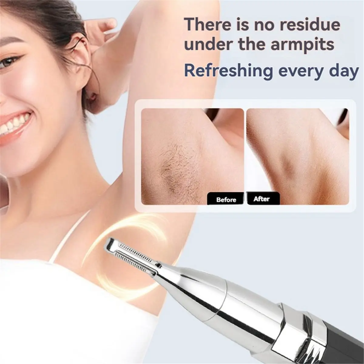 

(A61K) 5-in-1 Electric Lipstick Shaver Rechargeable Home Eyebrow Trimmer Underarm & Nose Hair Trimmer File & Buffing Tool