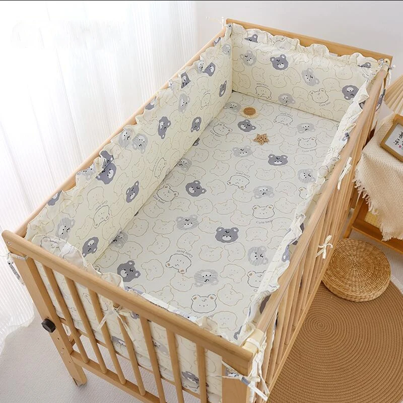 لطيف الطازجة المطبوعة نمط الأطفال الفراش مجموعة القطن الخالص رشاقته الدانتيل الطفل السرير الوفير لينة الجلد ودية الكرتون الاطفال ملاءات
