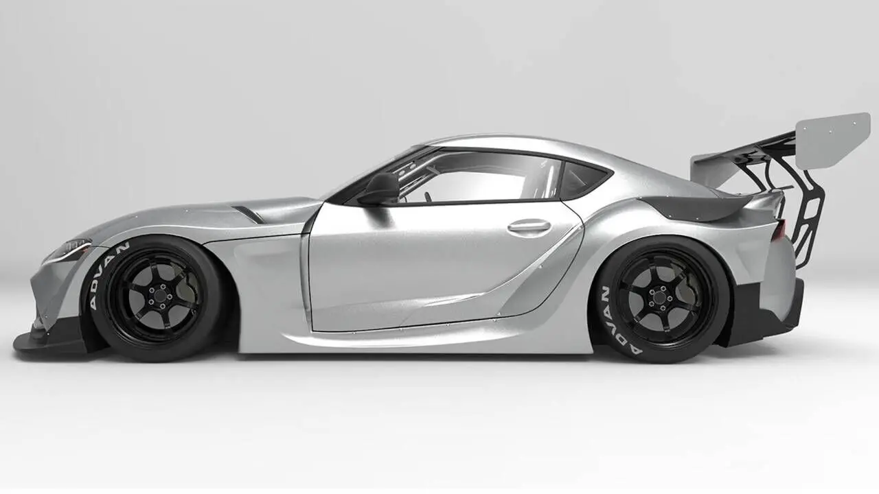 عالية الجودة Supra GR A90 1/10 الانجراف RC PC الجسم قذيفة عاكس الضوء 190 مللي متر عرض شفاف الانجراف الجسم قذيفة RC hsp hpi trax Tamiya