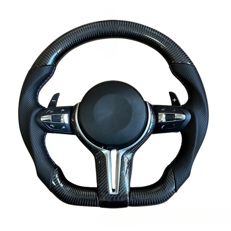 For BMW 5 Series 3 Series GT X1 X5 X3 X6 Z4 E90 M3 M5 T Style Carbon Fiber Steering Wheel Assembly With Horn Shell - view 6