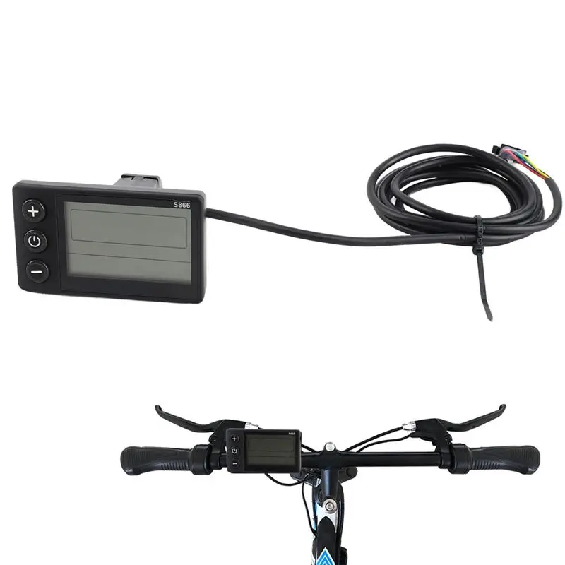 Electric Bike LCD Display Gauge Electric Scooter Control Panel For E-Bikes, Scooters For 24V 36V 48V Voltage