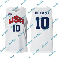 3D Printed USA Dream Team American Basketball Jersey Kobe 10 Bryant Hip Hop For Kids Boys Men Mamba 8 24